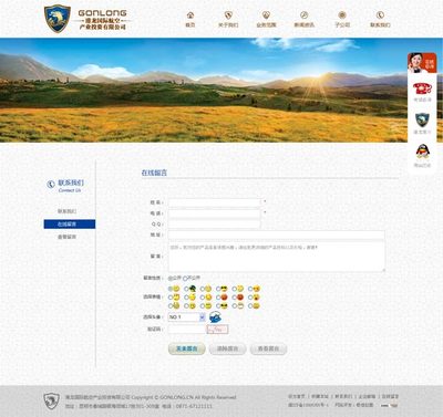 昆明港龙国际投资公司网站设计